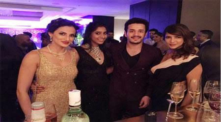 samantha,naga chaitanya,akhil,shriya bhoopal,akhil with shriya bhoopal  హమ్మనీ...అఖిల్ ఆమెతో దొరికాడు!